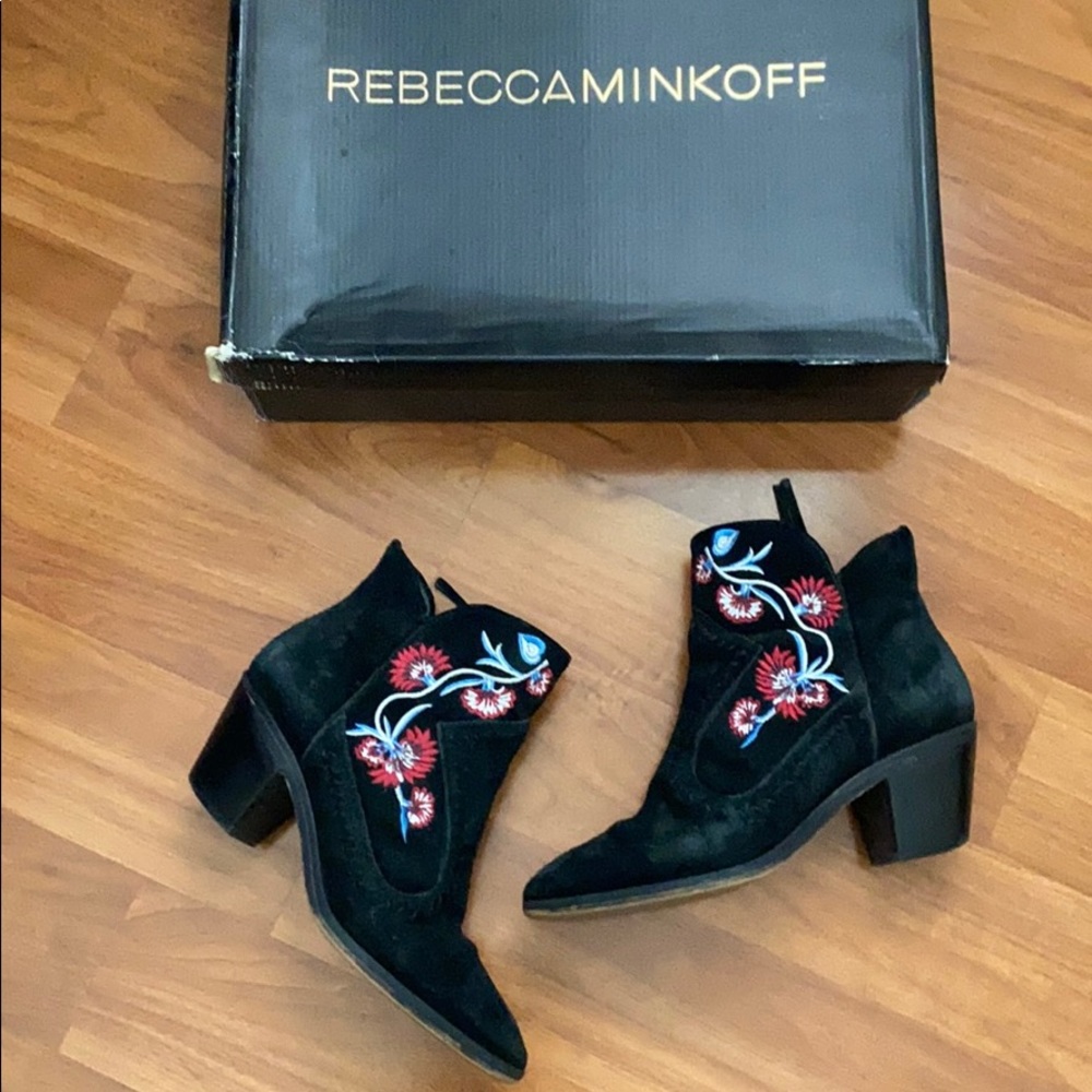 Rebecca Minkoff Lulu Embroidered Booties